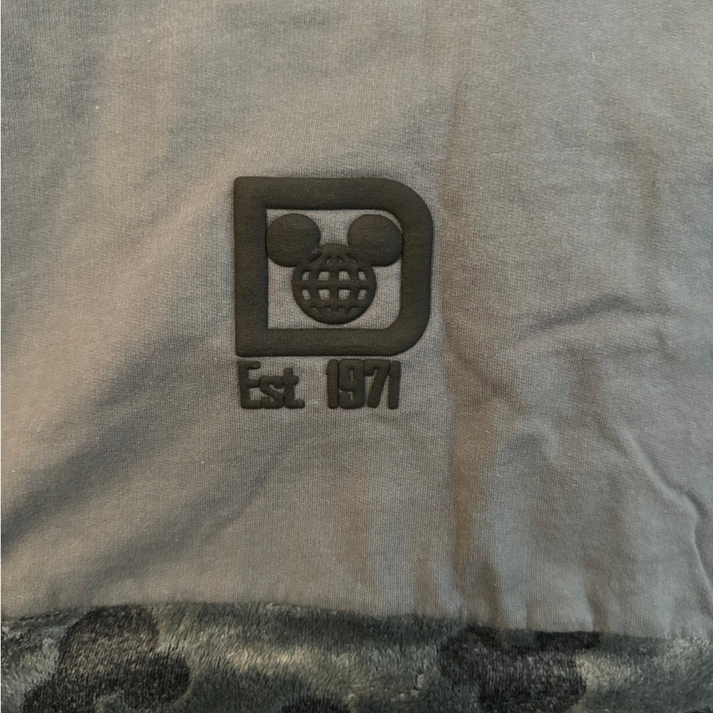 Disney Gray Logo Blanket